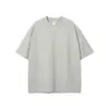 Nuevo Producto de Manga Corta 275g Tono Tierra Holgado Camiseta de Manga Corta Lisa para Hombre Niebla Algodón Puro Marca Trendy para Hombre Ropa para Hombre Tallas Grandes