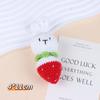 Colgante de fruta tejida colgante llavero tejido a mano lindo Fresa Manzana de Caramelo accesorios decoración Caqui