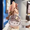 Estilo Coreano Nuevo Llavero de Gato con Estampado de Leopardo Acrílico Estilo Ins Accesorios Versátiles para Bolsos de Pareja Llavero de Coche