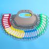 Disco Grande de Acero Inoxidable para Llavero para Organizar Llaveros, Gestionar Múltiples Llaveros con Anillos para Llaves Marcados para Llaves de Coche