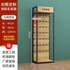 Estante de Exhibición de Accesorios para Teléfonos Móviles Estantería con Gancho Multicapa Vitrina Tienda de Conveniencia Estante Ajustable para Snacks Estantería de Supermercado