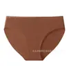Nueva Ropa Interior Sin Costuras de Seda de Hielo Europea y Americana para Mujer, Bragas de Cintura Baja Talla Grande, Ropa Interior Transpirable y de Secado Rápido para Yoga y Deportes para Mujer