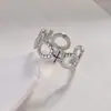 Anillos de Pareja Nuevos para Amazon Transfronterizos con Aperturas Ajustables, Anillos Prensados al Aceite, Electrochapado al Vacío Que No Se Desvanecerá