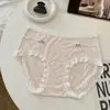 Secret Whisper Dora Girl Algodón Mo Moda Jacquard Transpirable Suave Ribete de Encaje Bragas Triángulo para Mujer Cómodas que se Ajustan a la Cadera