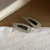 Estilo Coreano Retro Tela de Puntos Pequeños Pinza BB Pinza para el Cabello Ovalada Forma de Gota Pinza para Fleco de la Frente Pinza para Flequillo Lateral Estilo Nuevo