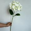 Ramo único 72 peças de filme 3D hortênsia casamento auditório teto estrada chumbo alto arranjo de flores floral decoração suave hortênsia
