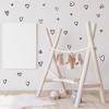 Adhesivos de pared decorativos simples estilo nórdico con forma de corazón cálido para habitación infantil, autoadhesivos, para pared de sala de estar, dormitorio, vidrio de ventana