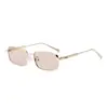 Gafas de sol Jamie New L5014 con Montura Cuadrada Moda Versátil Montura de Metal Personalidad Estilo Urbano Gafas de Sol Decorativas