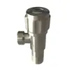 Válvula de parada de água de roda hexagonal diamantada de aço inoxidável 304, válvula angular de torneira universal para vaso sanitário, aquecedor de água