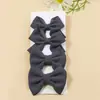 Venta caliente combinación transfronteriza comercio exterior hecho a mano para niños cola de milano nudo simple ángulo flotante costilla de gofre cinta lazo accesorios para el cabello