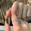 Artículos genuinos Anillo Cola de Dragón Chapado en Cobre y Plata Moda Nicho para Pareja Femenina Diseño Abierto de Alta Gama Explosiones del Año del Dragón
