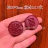 Placa de Mesa com Diagramas de Oito Trigramas e Cinco Elementos, Pássaro Vermilion Dourado Roxo de Alto Teor Natural, Pingente de Besta Suíça Kirin Fivela de Segurança Vermelha de Cinábrio para Homens e Mulheres