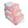 Bolsa de almacenamiento de viaje explosiva de Amazon, bolsa de tres piezas para organizar ropa, bolsa de almacenamiento impermeable compresible, fabricantes, lote