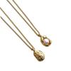 Collar de Acero Titanio Perla Cacahuete Francés para Mujer Cadena Clavícula Diseño Nicho Colgante Guisante Moda Celebridad de Internet Nuevo Estilo