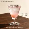 Vaso Creativo Japonés de Tallo Alto Vaso de Martini Vaso Trompeta Vaso para Cócteles Taza para Bebidas Taza de Boca Ancha Taza Especial para Té de Preparación