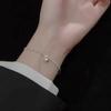 Pulsera de plata rota con cristales de colores Aurora para mujer, ligera, de lujo, de alta gama, sencilla, exquisita, de gran valor, accesorios para novias.