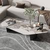 Mesa de centro Rock Board, ligera, de lujo, moderna, sencilla, de estilo italiano, para apartamentos pequeños, hogar, creativa, de forma irregular, para sala de estar.