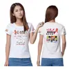 Camiseta Modal Lisa 200g Cuello Redondo Manga Corta Camisa Publicitaria Transferencia por Sublimación Camiseta Cultural Uniforme de Clase Ropa Transfronteriza Estampada