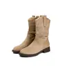 Primer Encuentro Temporada Aumento Botas con Plataforma Mujer 2026 Nuevo Retro Tacón Grueso Caña Media Botas tipo Martin Botines