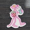 Broche acrílico de dibujos animados, lindo anime de One Piece, insignia de la Pantera Rosa Blanca Grande, accesorios para niños, parche para teléfono móvil