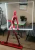 Lámpara de escultura abstracta de bola de personaje Lámpara de sala de exposiciones lámpara de oficina de ventas de hotel Lámpara de decoración artística lámpara de león lámpara de pie con forma humana