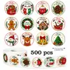 Las pegatinas selladoras de regalo de Navidad más vendidas de Amazon, rollo autoadhesivo de pegatinas redondas de grafiti