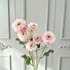 Flores Artificiales: Flor de Peonía Durian de 6 Cabezas para Decoraciones de Boda, Arreglos de Pasillo, Arreglos Florales, Decoración de Hotel y Hogar