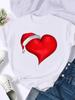 Coração de Amor Tendência Fofo Roupas de Feriado para Mulheres Feliz Natal