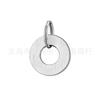 Suministro Transfronterizo Anillo de Acero Inoxidable Placa de Identificación para Perro Nueva Placa para Mascota Acero Titanio Placa de Identificación para Perro Metal Redonda Placa de Identificación para Perro