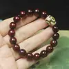 Sándalo rojo de Zambia sándalo sangre de Venus pulsera de cuentas de 10 mm para hombres y mujeres sándalo texto juego de cuentas cuentas de rosario al por mayor