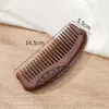 Peine de Madera Tallada de Sándalo Rojo Natural con Mango Largo, Peine de Dientes Anchos, Caja de Regalo, Reunión Anual, Regalo del 38º Festival, Peine Masajeador para Mujeres