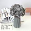 Flor de Imitación Rosa Europea Novia Boda Flor de Mano Ramo de Mesa Rosa 7 Letras a Mano Rosa Concubina Imperial