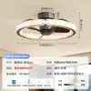 Nova luminária de teto ventilador de quarto estilo vintage francês, ventilador de teto moderno minimalista silencioso com luz integrada de proteção ocular para salas de estar e jantar