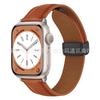 Adecuado para Apple Watch S11 Textura de Cuero de Lichi Hebilla Magnética Plegable Hebilla Negra Hebilla Plateada Correa de Cuero