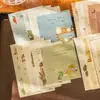 Paquete de Notas Adhesivas Chica Salsa de Tomate - Serie Tiempo Pasado Contigo - Materiales Decorativos para Collage DIY, 20 Hojas, 6 Diseños