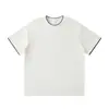 50 Piezas de Camisetas de 220g con Bloques de Color, Cuello Redondo Plano, Manga Corta, Versátiles, Se Pueden Estampar o Bordar, Unisex, Corte Holgado, Casual