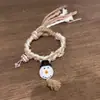 Europeu e Americano transfronteiriço novo estilo de Natal doce fofo versátil esmalte falso boneco de neve pequeno homem de açúcar pulseira de contas vermelhas e verdes