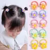 Ligas para el Cabello Lindas para Niños que No Dañan el Cabello, Anillos de Pulgar de Dibujos Animados de Verano para Bebés Trenzados para Cabello Fino