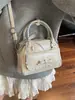 Bolsa Feminina Estilo Coreano Moda Bolsa de Mão Doce Simples Bolsa Transversal Novo Design de Nicho Versátil Bolsa de Ombro Transversal