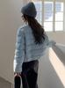 Chamarra acolchada estilo puffer muy esponjosa con 90% de plumón de pato blanco para mujer, estilo corto, Moda Invierno 2026, Talla Petite