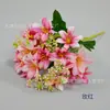 Buquê de Flores Artificiais 18 Flores Lírio Pintura a Óleo Flores Falsas Flores Artificiais Decoração de Casa Lírio Artificial Enfeites de Flores Falsas
