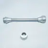 Lámpara de mesa LED con tubo de cuello de cisne suministro de metal de acero inoxidable manguera con forma accesorios de lámpara de manguera con forma universal