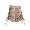 Falda culotte plisada con cordón para chica sexy, pantalones cortos deportivos elásticos de verano para mujer, estilo europeo y americano, para yoga y fitness