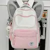 Mochila nueva de lunares, mochila estudiantil estilo coreano, mochila estudiantil de gran capacidad, mochila ligera, mochila de bloques de color