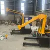 Mini Guindaste Hidráulico Elétrico Móvel, Operação Flexível, Equipamento de Levantamento para Oficina, Guindaste Móvel Hidráulico