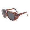 Gafas de Sol Retro de Estilo Europeo y Americano Transfronterizas, Gafas Redondas de Película Verdadera Estilo Punk Steam Punk, Gafas para Deportes al Aire Libre Ciclismo