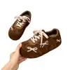 Zapatos de Entrenamiento Alemanes de Cuero Genuino con Suela Gruesa para Aumentar la Altura para Mujer, Zapatillas Chunky Retro Cálidas Forradas de Lana para Otoño e Invierno, Zapatos Casuales para Skate