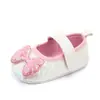 Novos sapatos de bebê para primavera e verão 0-1 ano menina bebê lantejoulas borboleta antiderrapante sola macia sapatos para bebês atacado 2240