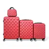 Conjunto de malas de ABS 20/24/ 28 polegadas conjunto de três peças com necessaire, mala de viagem completa, suporta marca OEM