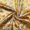 Tela de flocking bronceado serie primavera flores material para bolsa hecha a mano DIY, 1Yc50699